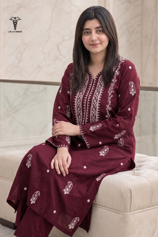 LCRB-108 EMBROIDERED DHANAK UNSTITCHED WINTER 2PC