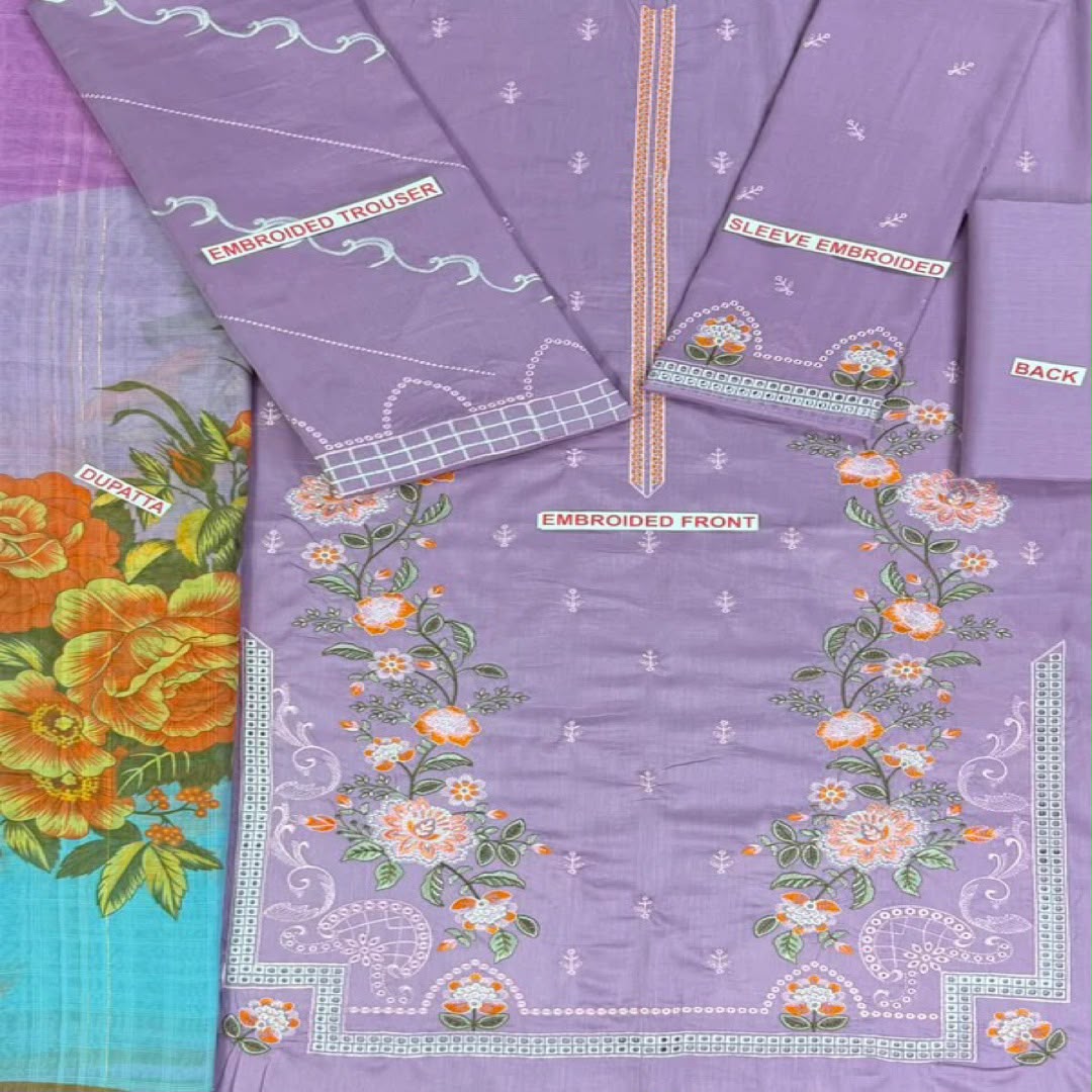 ZARA SHAHJAHAN LAWN EMBROIDERED UNSTITCHED 3PC