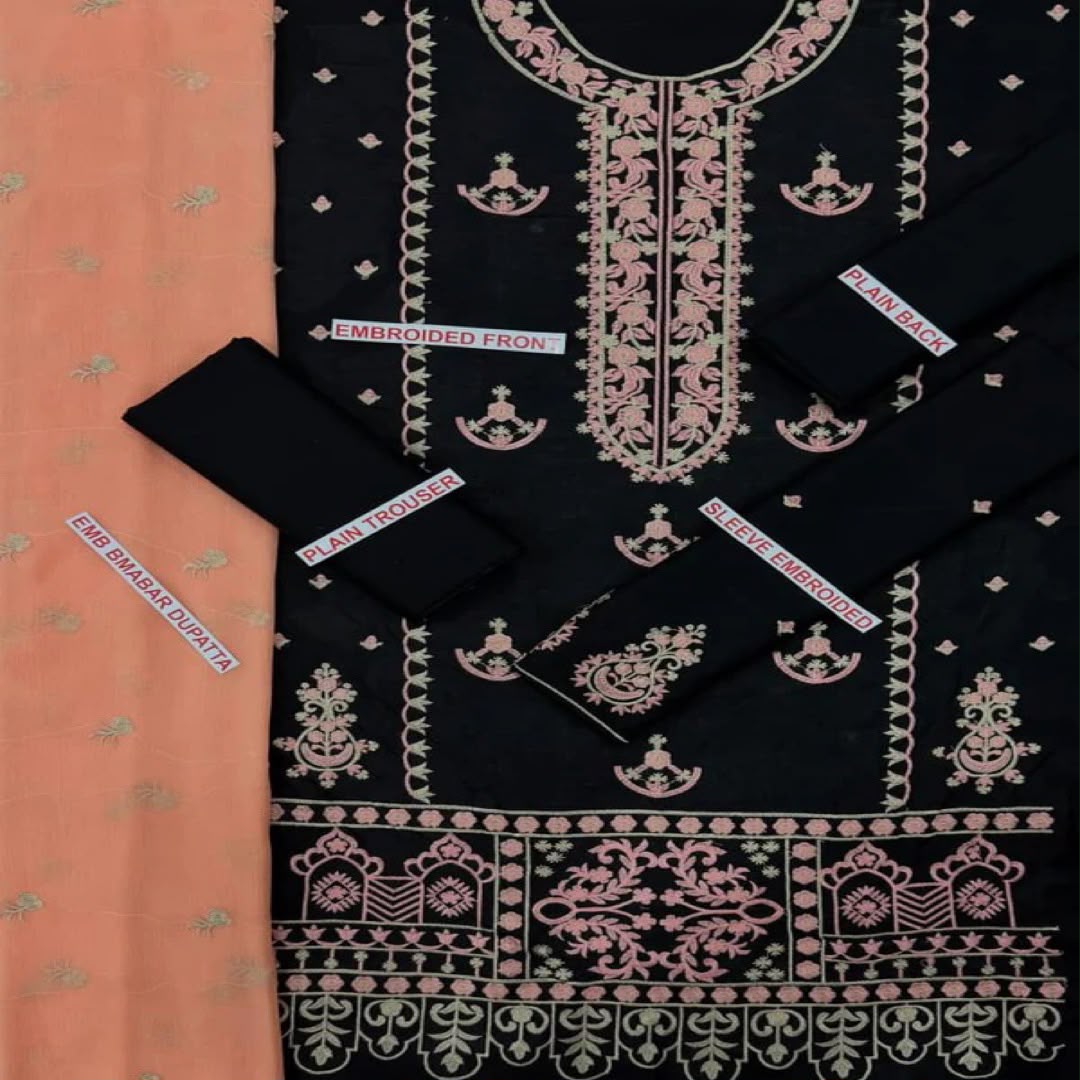 ZAIB LAWN EMBROIDERED UNSTITCHED 3PC