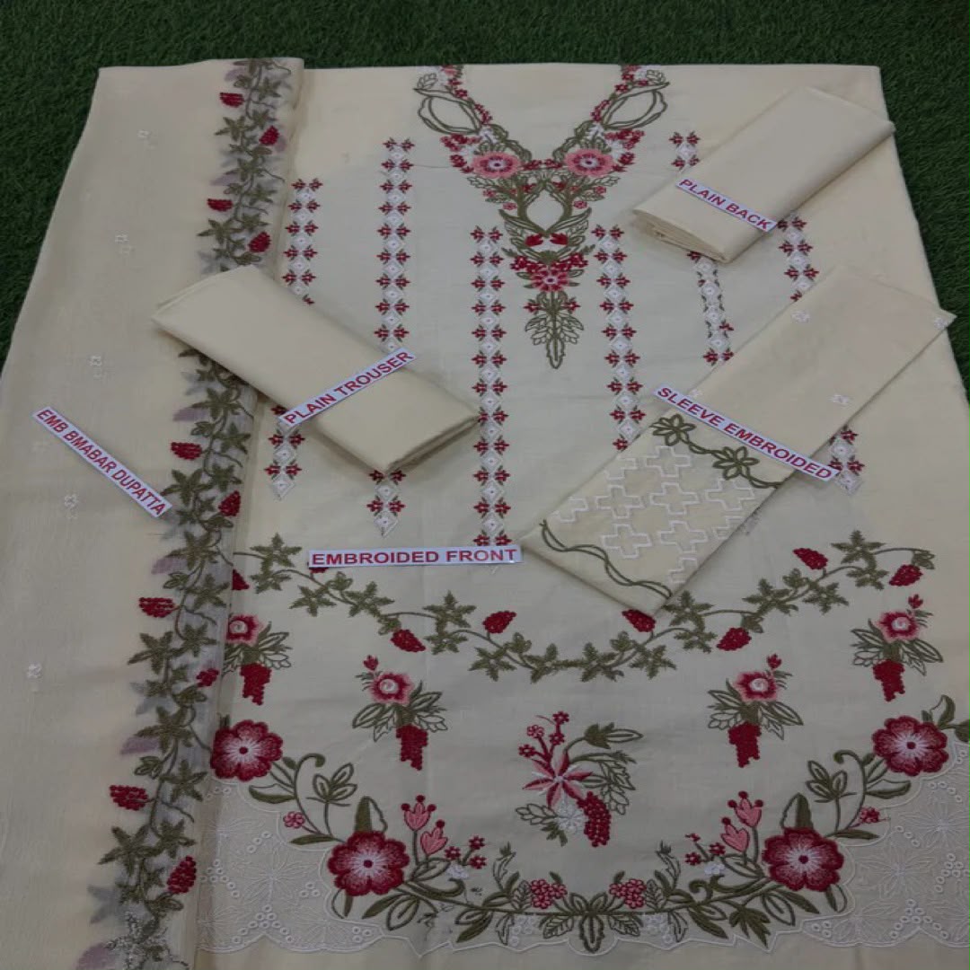 CRIMSON LAWN EMBROIDERED UNSTITCHED 3pc