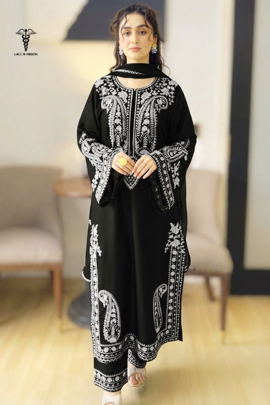LCRB-09 EMBROIDERED DHANAK UNSTITCHED WINTER 3PC