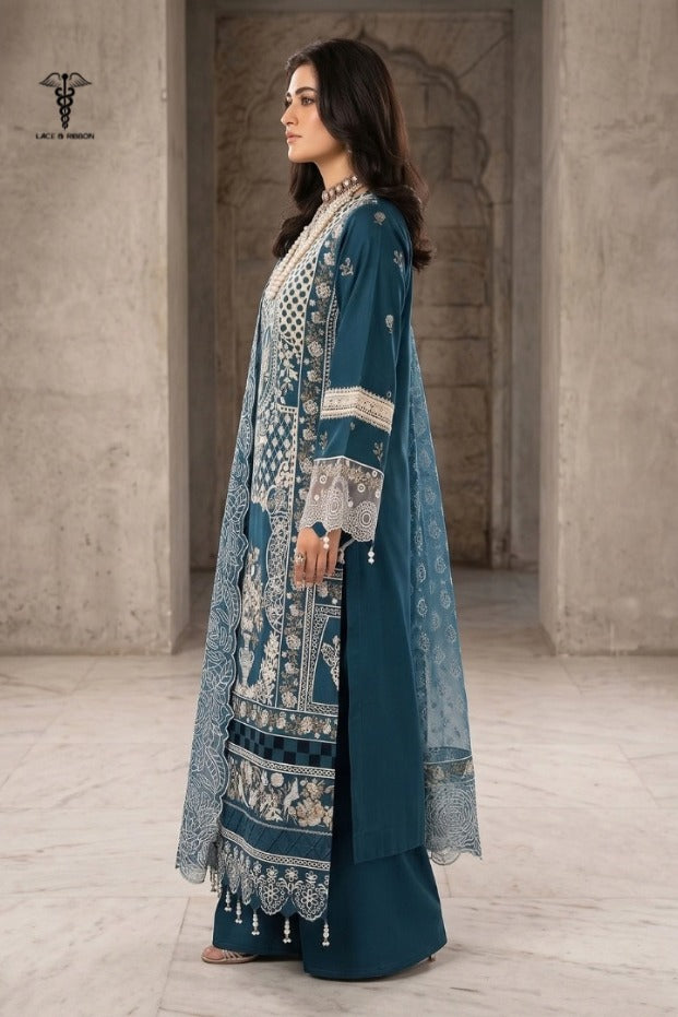 LCRB-11 EMBROIDERED DHANAK UNSTITCHED WINTER 3PC