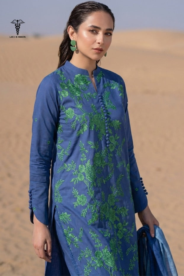 LCRB-19 EMBROIDERED DHANAK UNSTITCHED WINTER 3PC