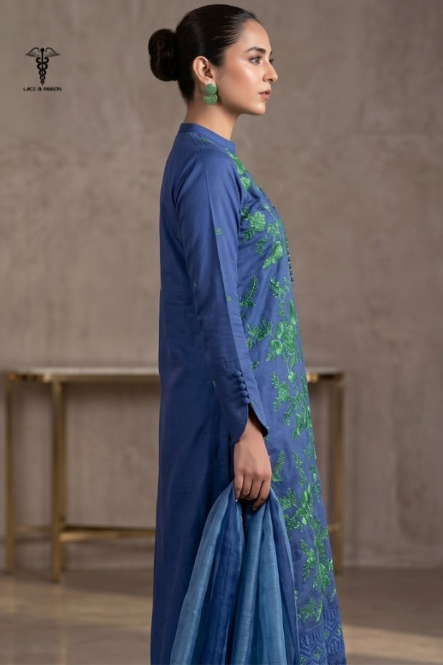 LCRB-19 EMBROIDERED DHANAK UNSTITCHED WINTER 3PC