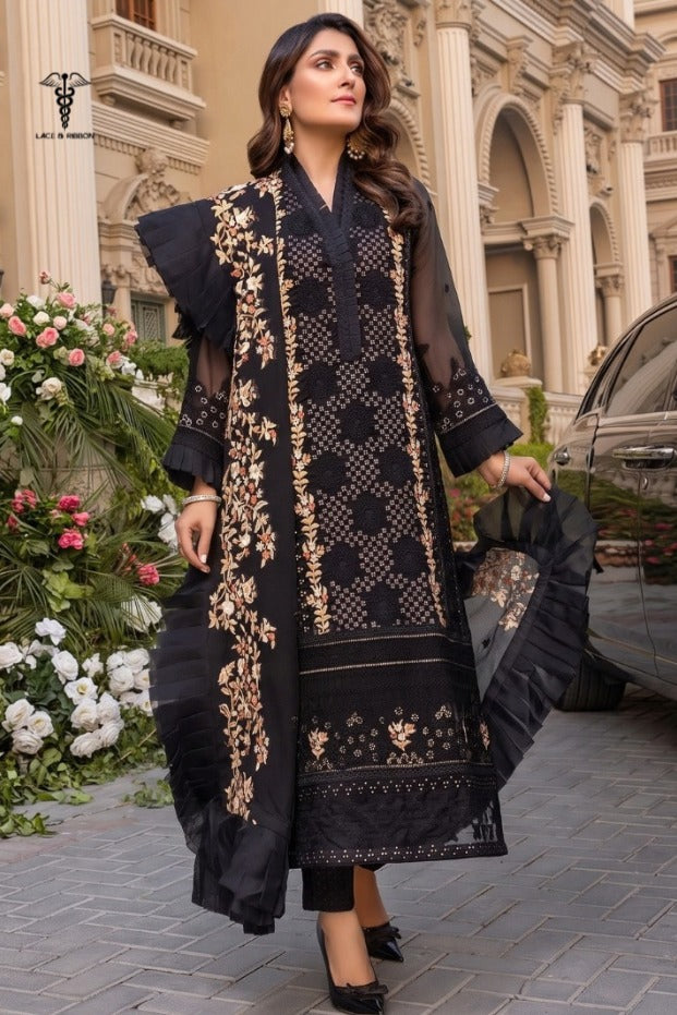 LCRB-15 EMBROIDERED DHANAK UNSTITCHED WINTER 3PC
