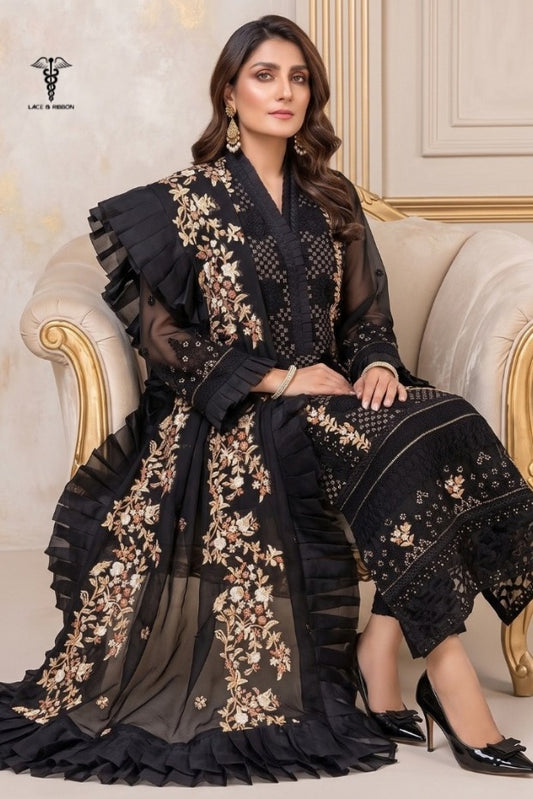 LCRB-15 EMBROIDERED DHANAK UNSTITCHED WINTER 3PC