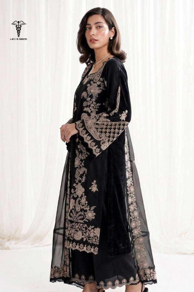 LCRB-14 EMBROIDERED DHANAK UNSTITCHED WINTER 3PC