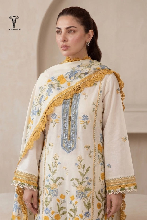 LCRB-21 EMBROIDERED DHANAK UNSTITCHED WINTER 3PC