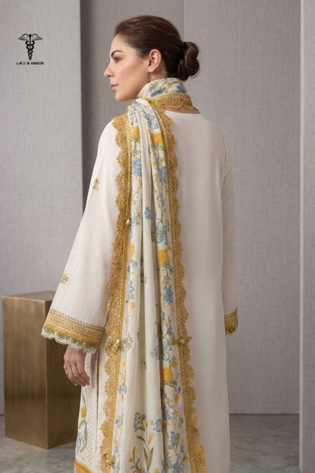 LCRB-21 EMBROIDERED DHANAK UNSTITCHED WINTER 3PC