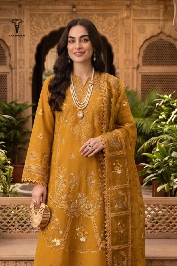 LCRB-23 EMBROIDERED DHANAK UNSTITCHED WINTER 3PC