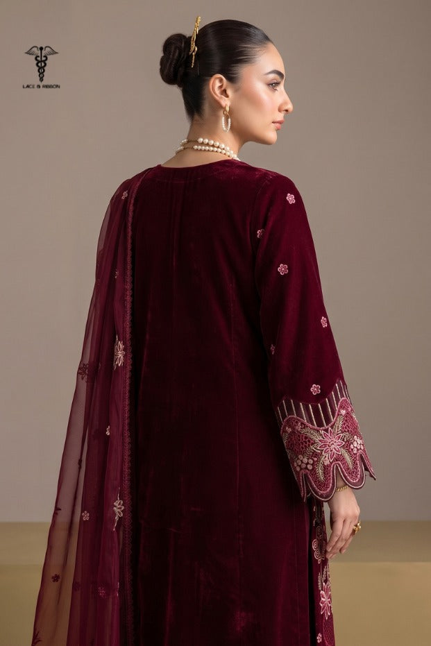 LCRB-24 EMBROIDERED DHANAK UNSTITCHED WINTER 3PC
