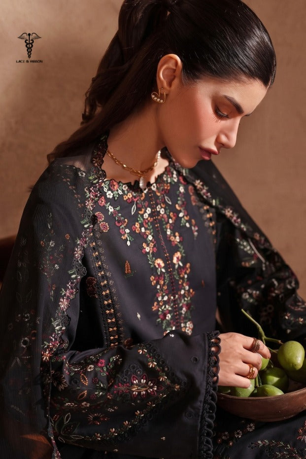 LCRB-25 EMBROIDERED DHANAK UNSTITCHED WINTER 3PC