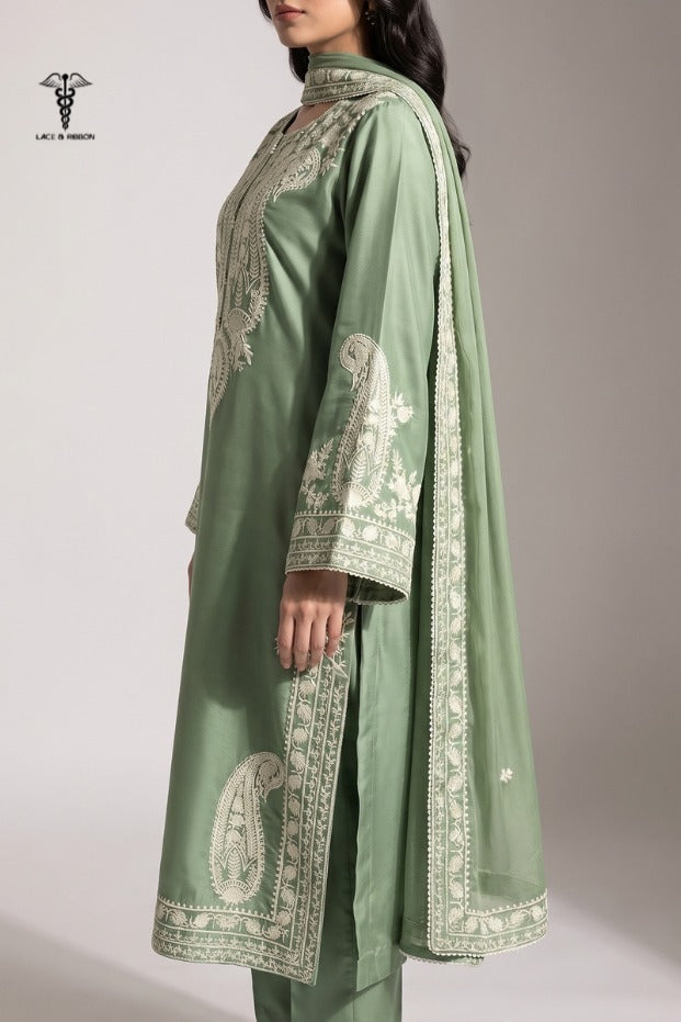 LCRB-08 EMBROIDERED DHANAK UNSTITCHED WINTER 3PC