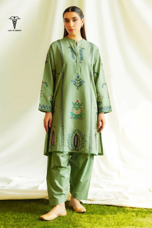 LCRB-103 EMBROIDERED DHANAK UNSTITCHED WINTER 2PC