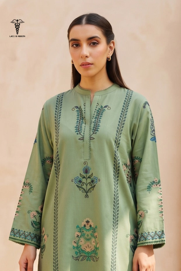 LCRB-103 EMBROIDERED DHANAK UNSTITCHED WINTER 2PC